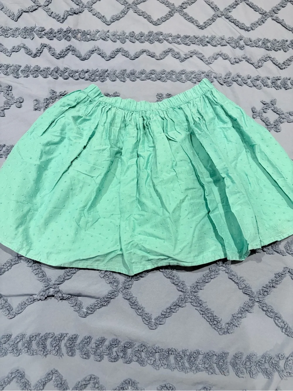 GAP Mint Green Dot Skirt with Elastic Waist